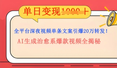 全平台深夜文案新风口：DeepSeek生成百万播放量金句，治愈系内容涨粉速度快4倍-NB网创