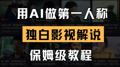 用AI做第一人称独白影视解说,手把手教学,保姆级教程-NB网创